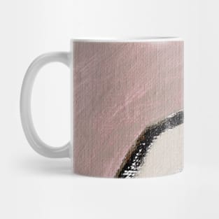 Rose Bordeaux Beige Abstract Art Mug